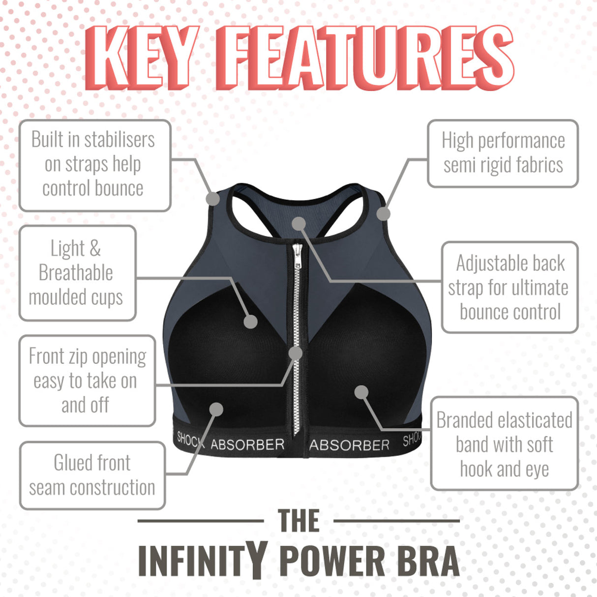 Shock Absorber Infinity Power Bra