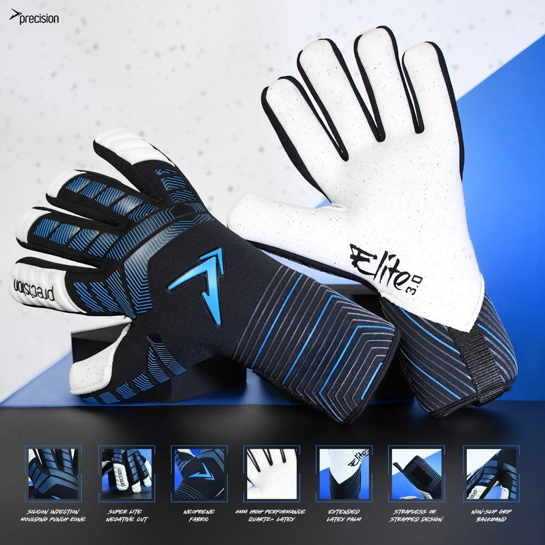 Precision Elite 3.0 Quartz GK Gloves Blk