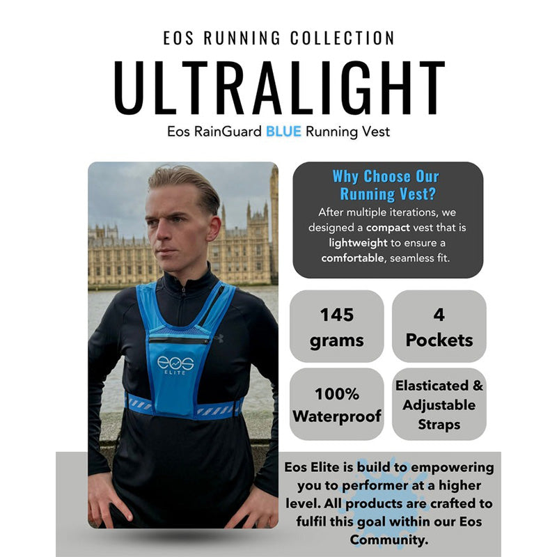 EOS Elite RainGuard Reflective Running Vest Information Sheet