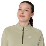 ASICS  WMS NAGINO RUN ADJUST HOODIE GRN