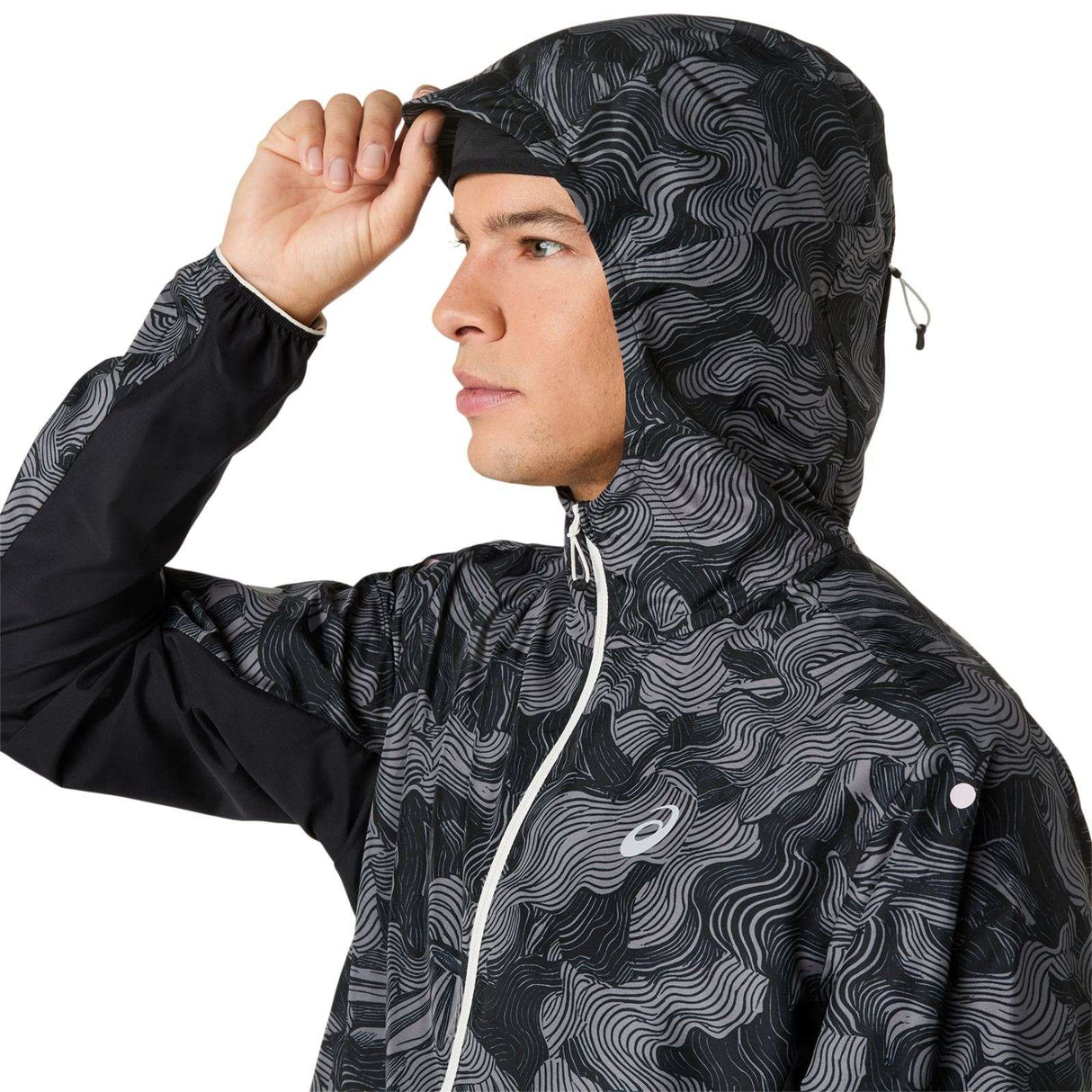 ASICS MENS FUJITRAIL PACKABLE JCK BLK