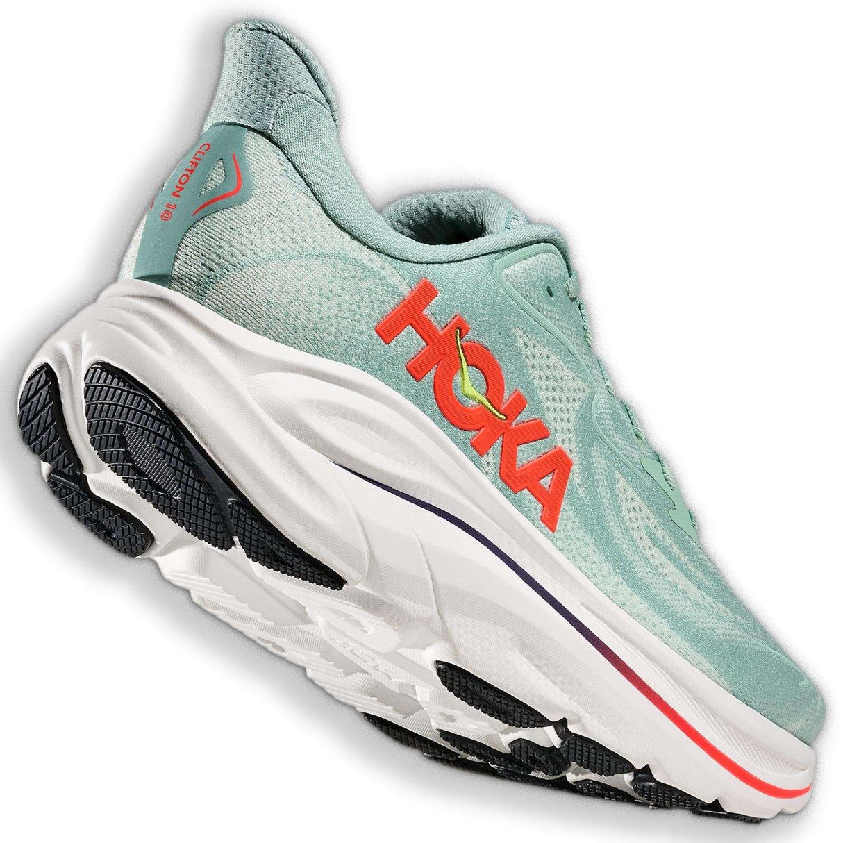 HOKA CLIFTON 10 WIDE MENS GREEN