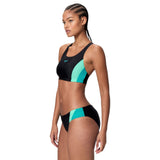 SPEEDO COLOUR SPLICE 2.0 TWO PIECE BLACK