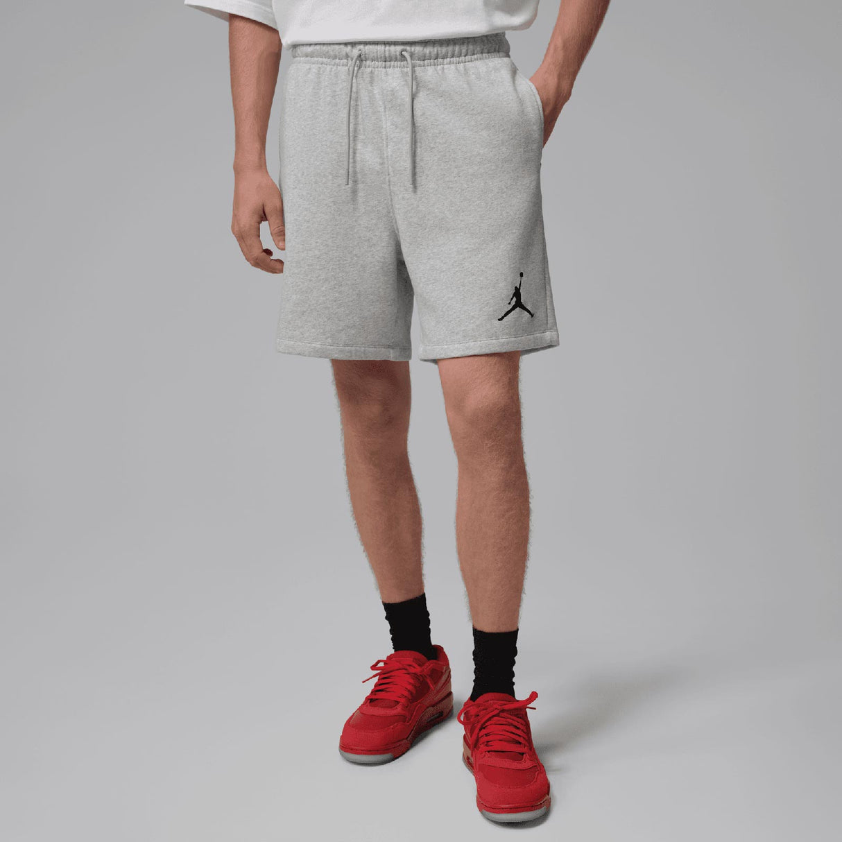 NIKE JORDAN JUMPMAN FLEECE SHORTS GREY
