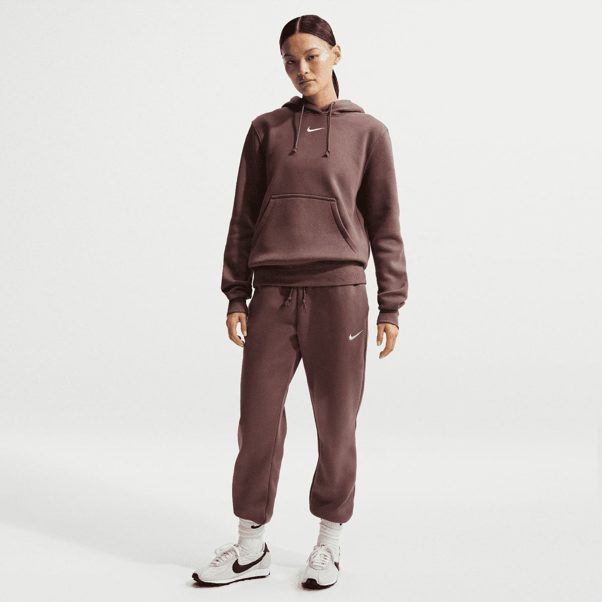 Nike W NSW PHNX FLC STD PO HOODIE Maroon