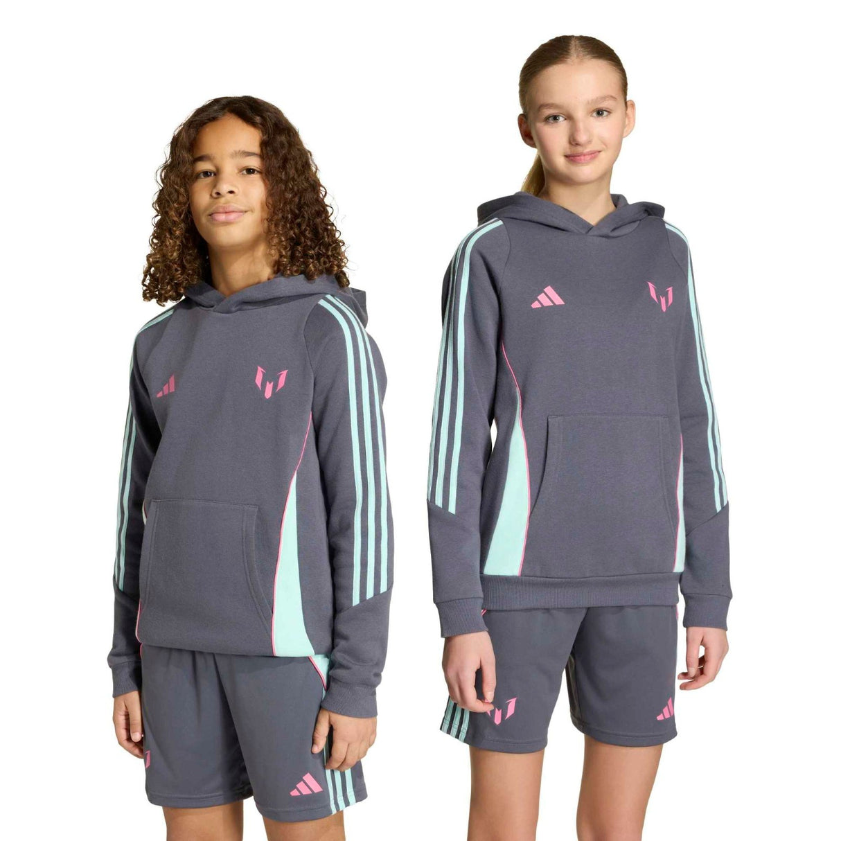 adidas Boys Messi Hoody Grey