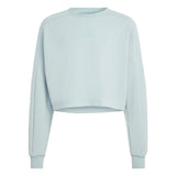 adidas Girls FI 3S Crew Sweater Green