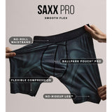 SAXX Smooth Flex Light Comp Boxer Blk
