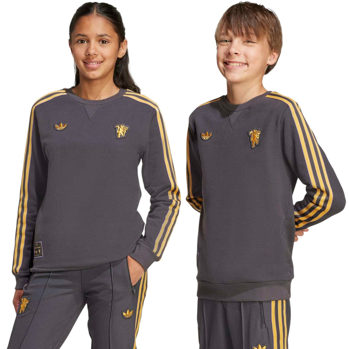 adidas OG MUFC 25 Kid Icon Sweat Top Blk