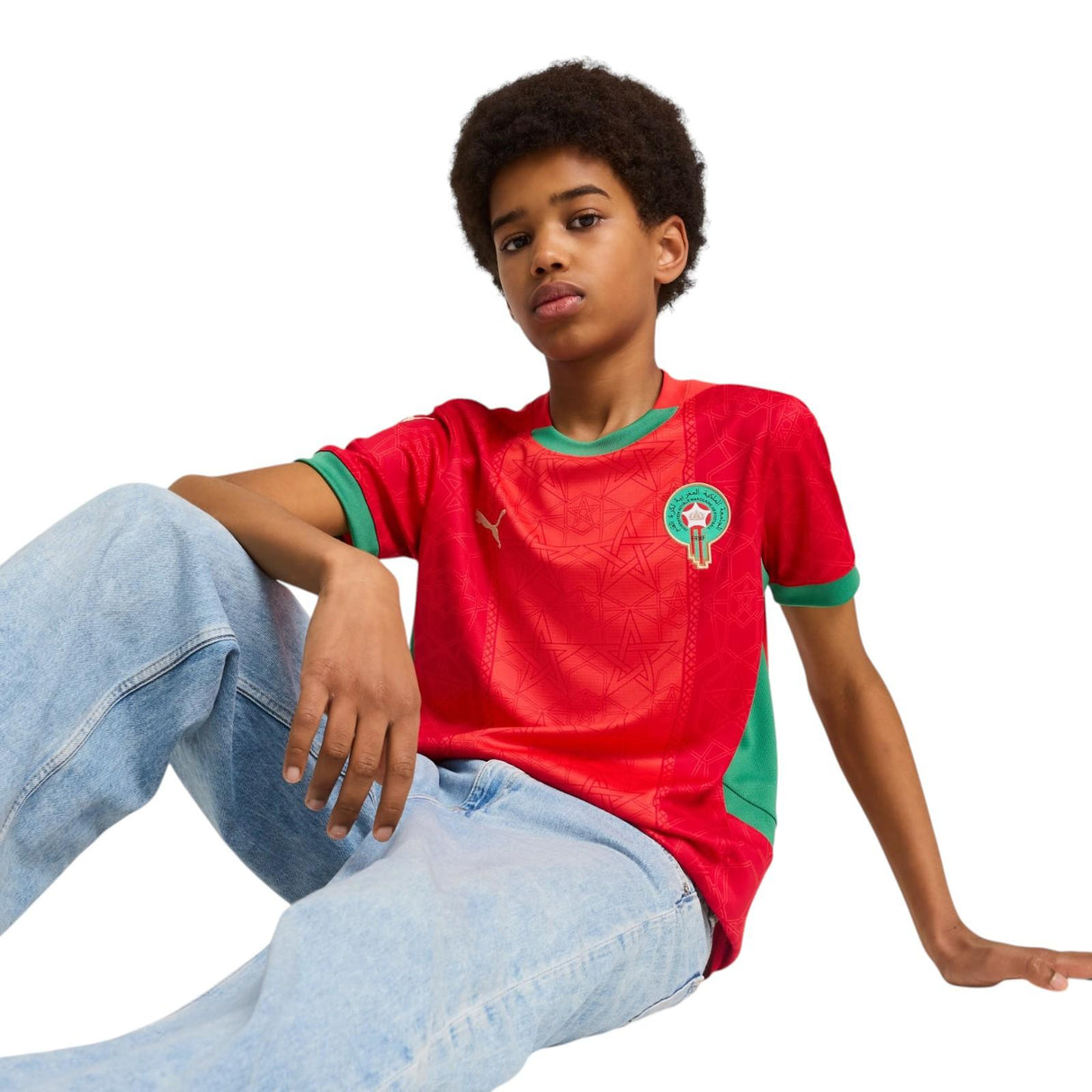 Puma Morocco Home Kids Jersey Red