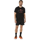 Asics Mens Fujitrail Logo SS Top Black