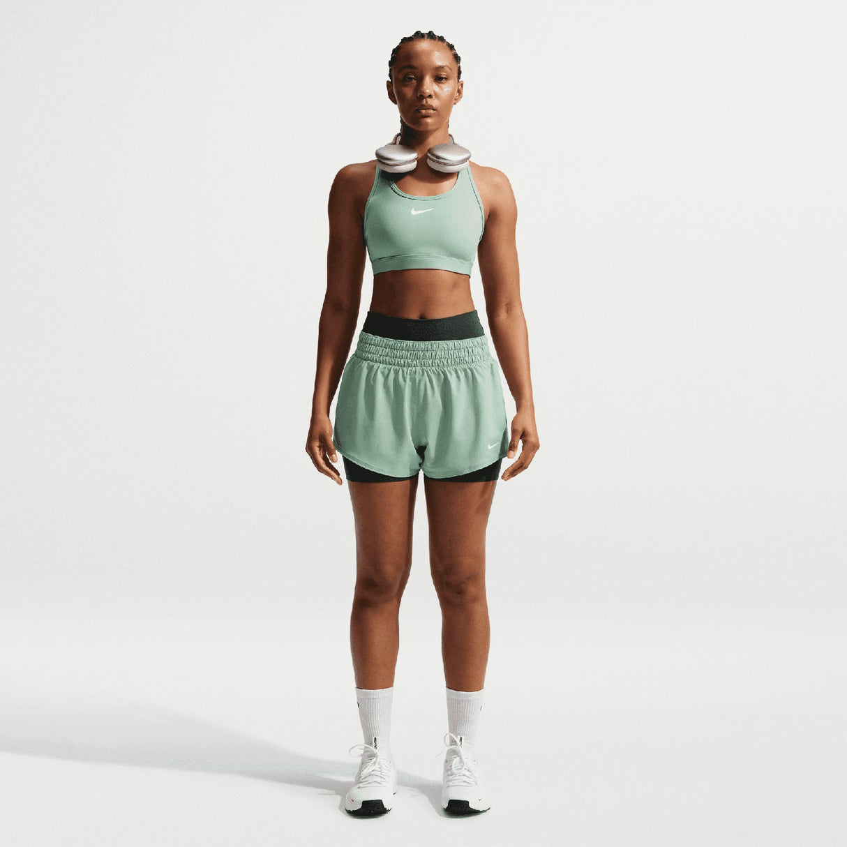 NIKE SWSH MED SPORT BRA WMS Green