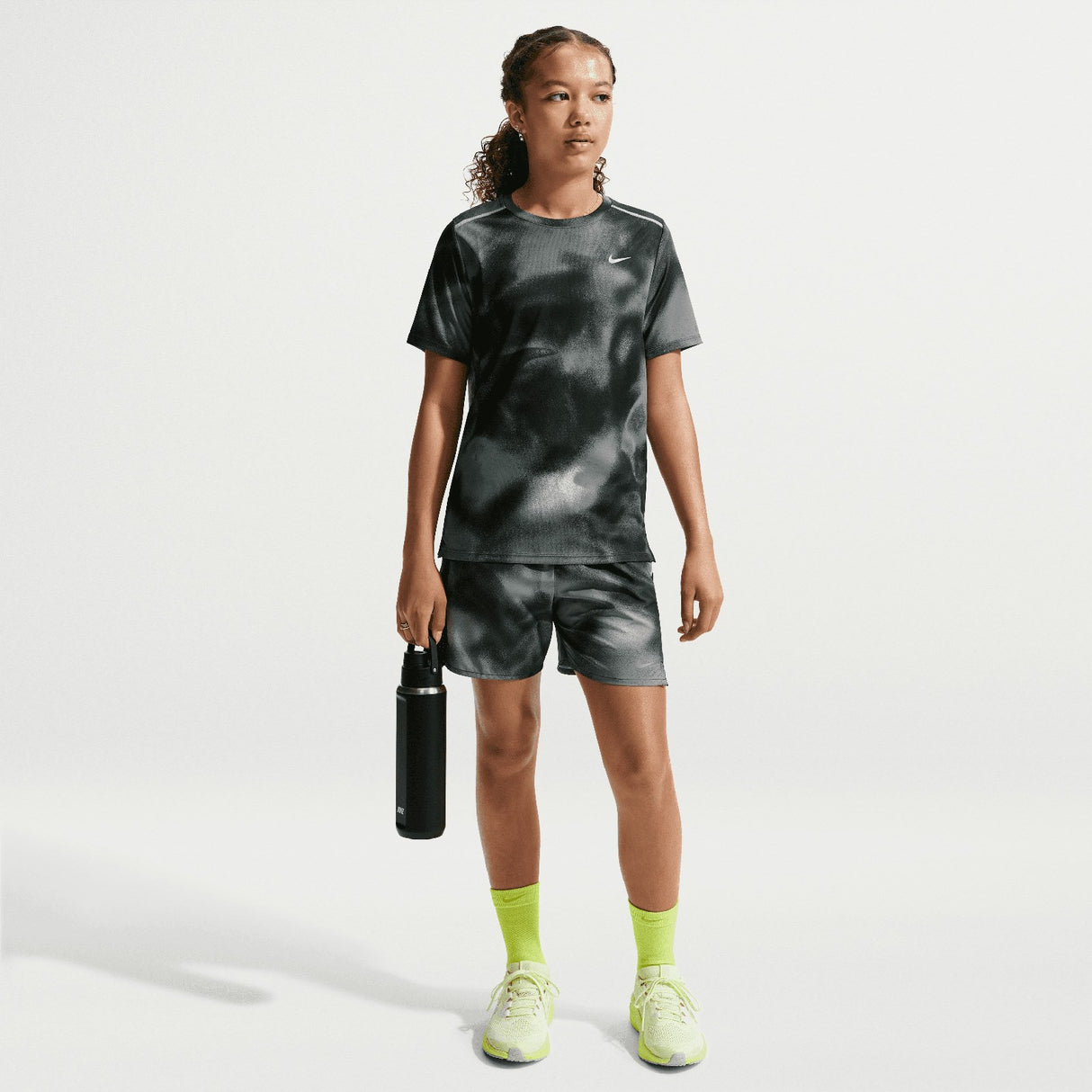 Nike Boys DF MILER SS TOP NOVELTY Black
