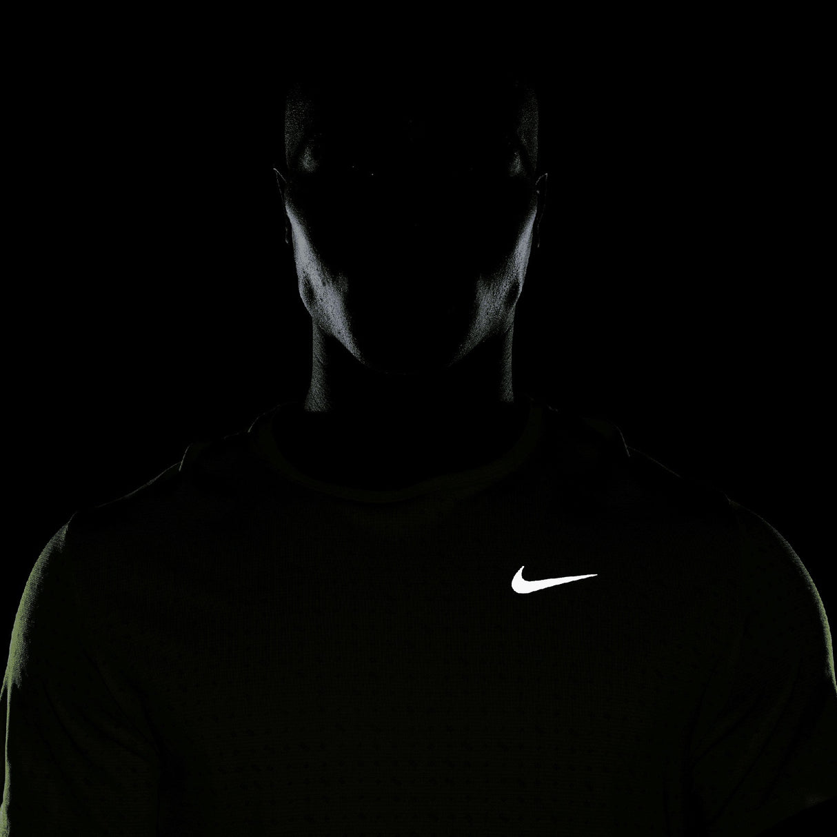 Nike Mens DF BREATHE MILER SS TOP Yellow