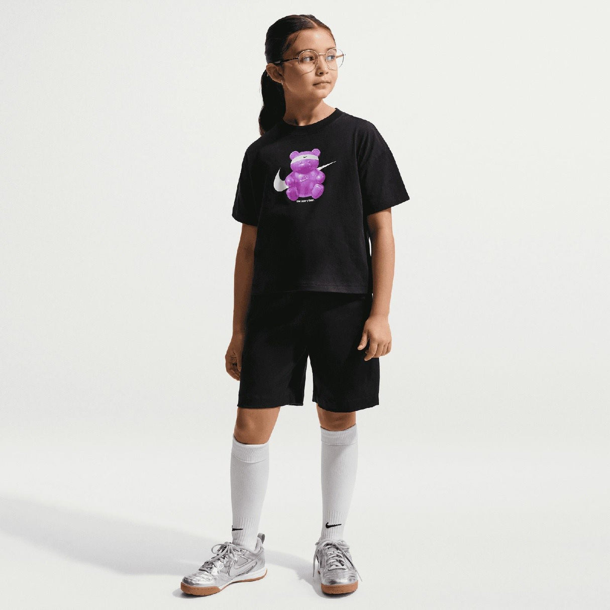 NIKE GIRLS NSW TEE OC BOXY BEAR Black
