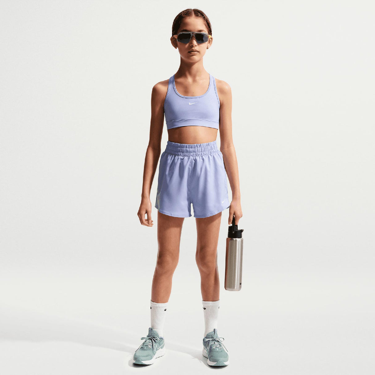 NIKE GIRLS DF ONE WVN HR SHORT Purple