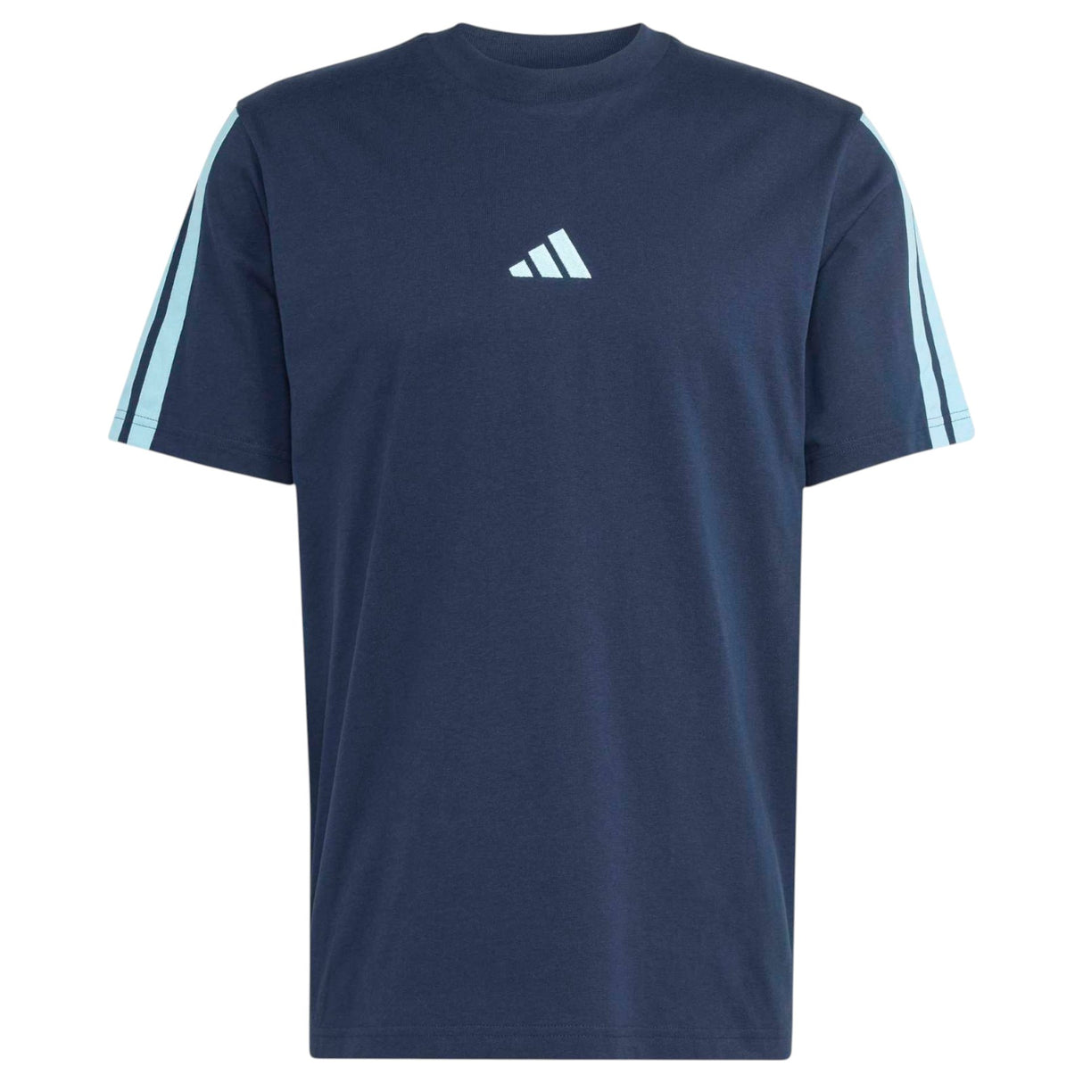 adidas Mens 3S SJ WC T Shirt Blue