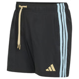 adidas Mens 3 Stripes 5in Shorts Black