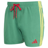 adidas Mens 3 Stripes 5in Shorts Green
