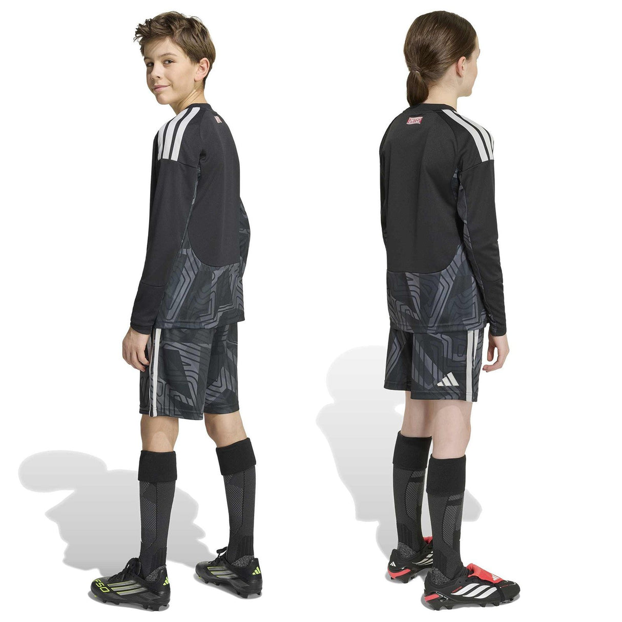 adidas MUFC 26 Kids Home GK Shorts Black