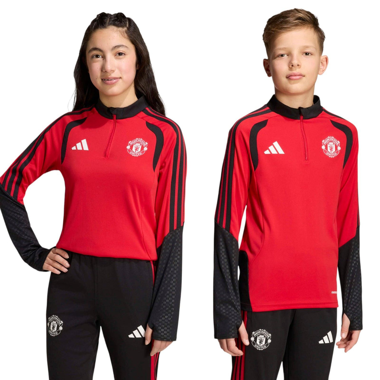 adidas MUFC 26 Kids Train QZ Top Red
