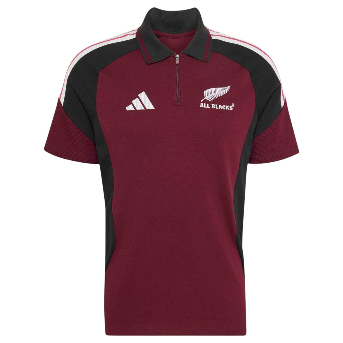adidas All Blacks Training Polo Maroon