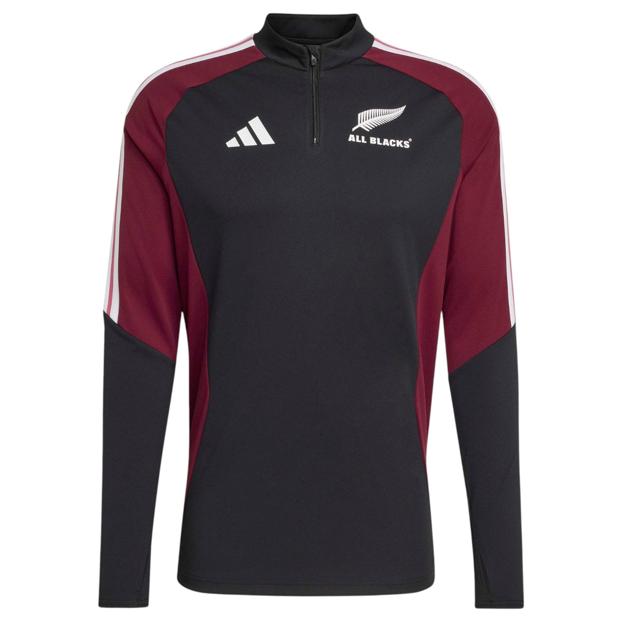 adidas All Blacks Mens QZ Top Black