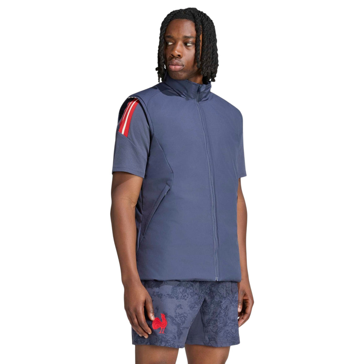 adidas Mens France Vest Navy
