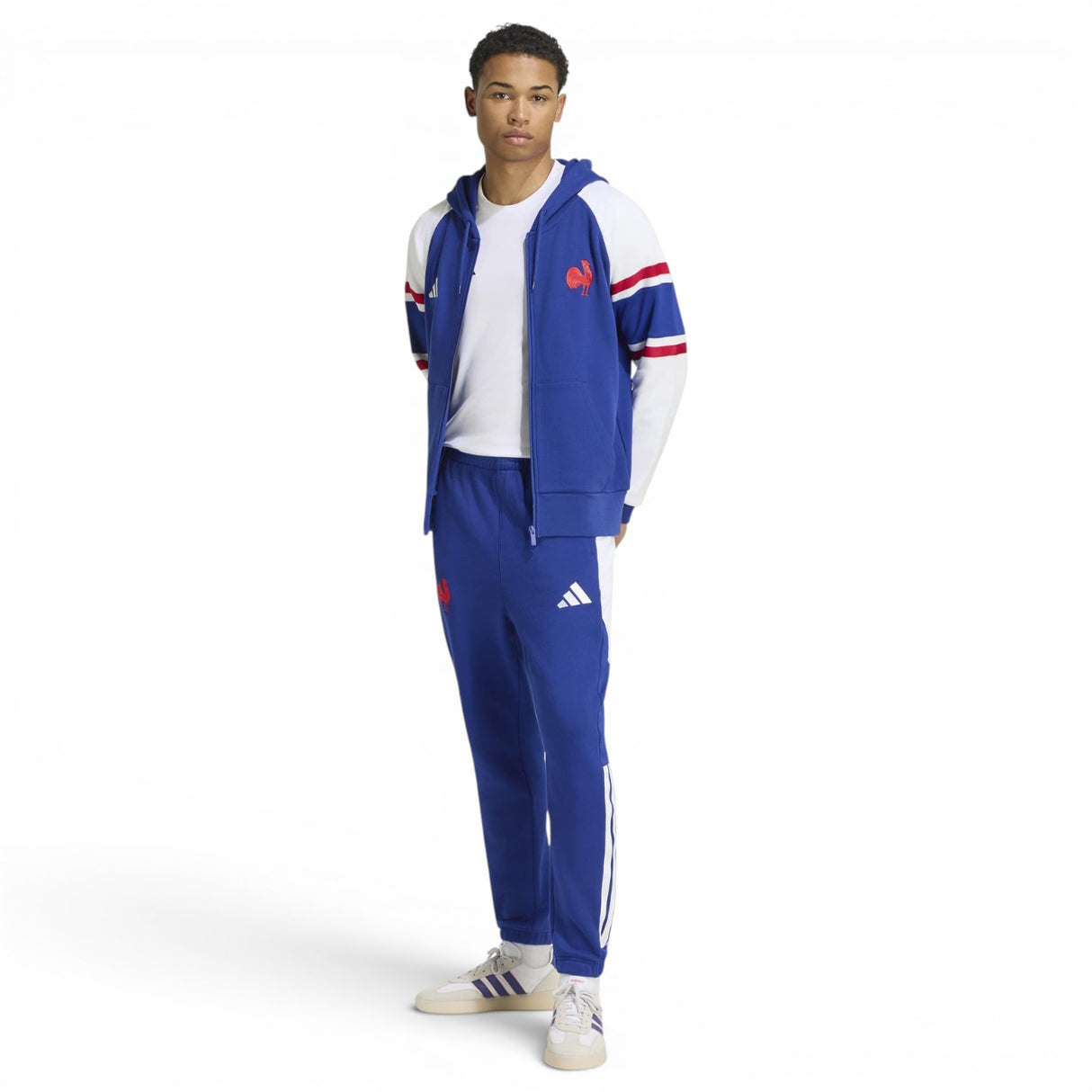 adidas Mens France Trvl FZ TopNavy