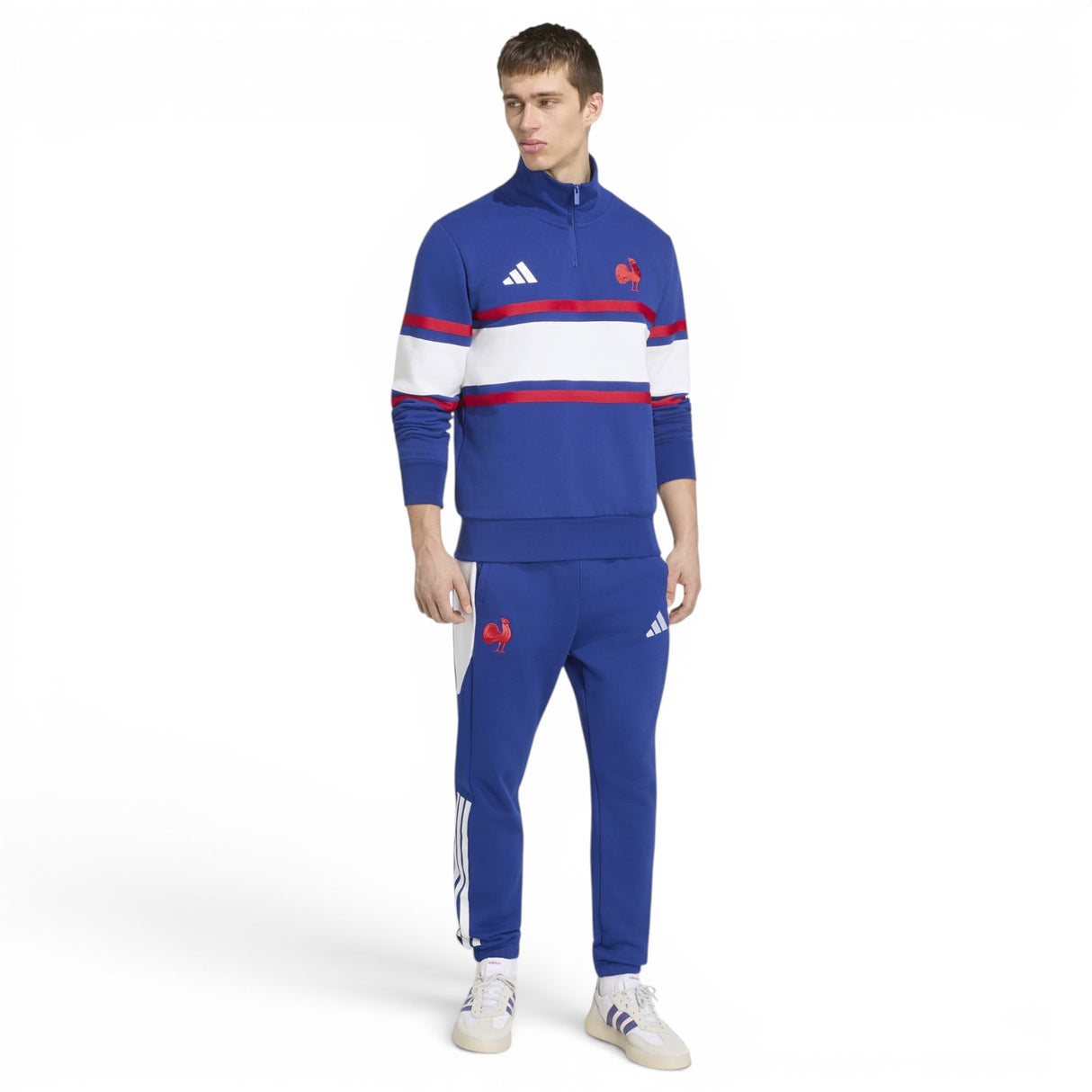 adidas Mens France Trvl HZ Top Navy