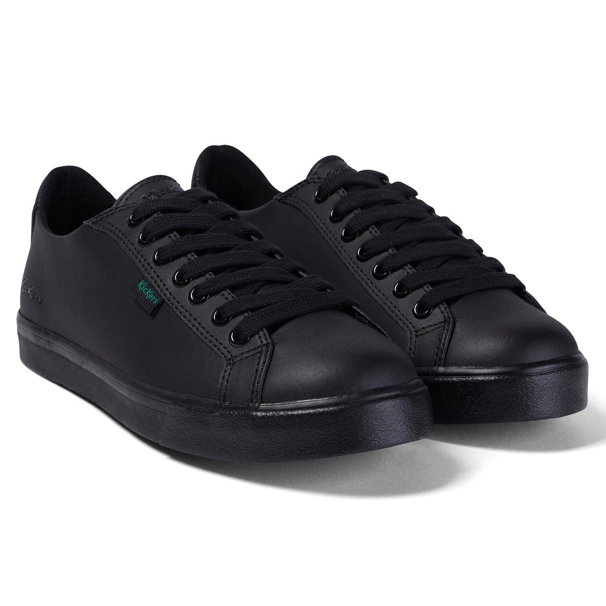 Kickers Tovni Lacer Leather Youth Black
