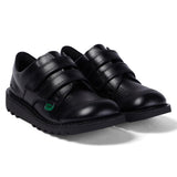 Kickers Kick LO Twin VEL Leather Jnr Blk