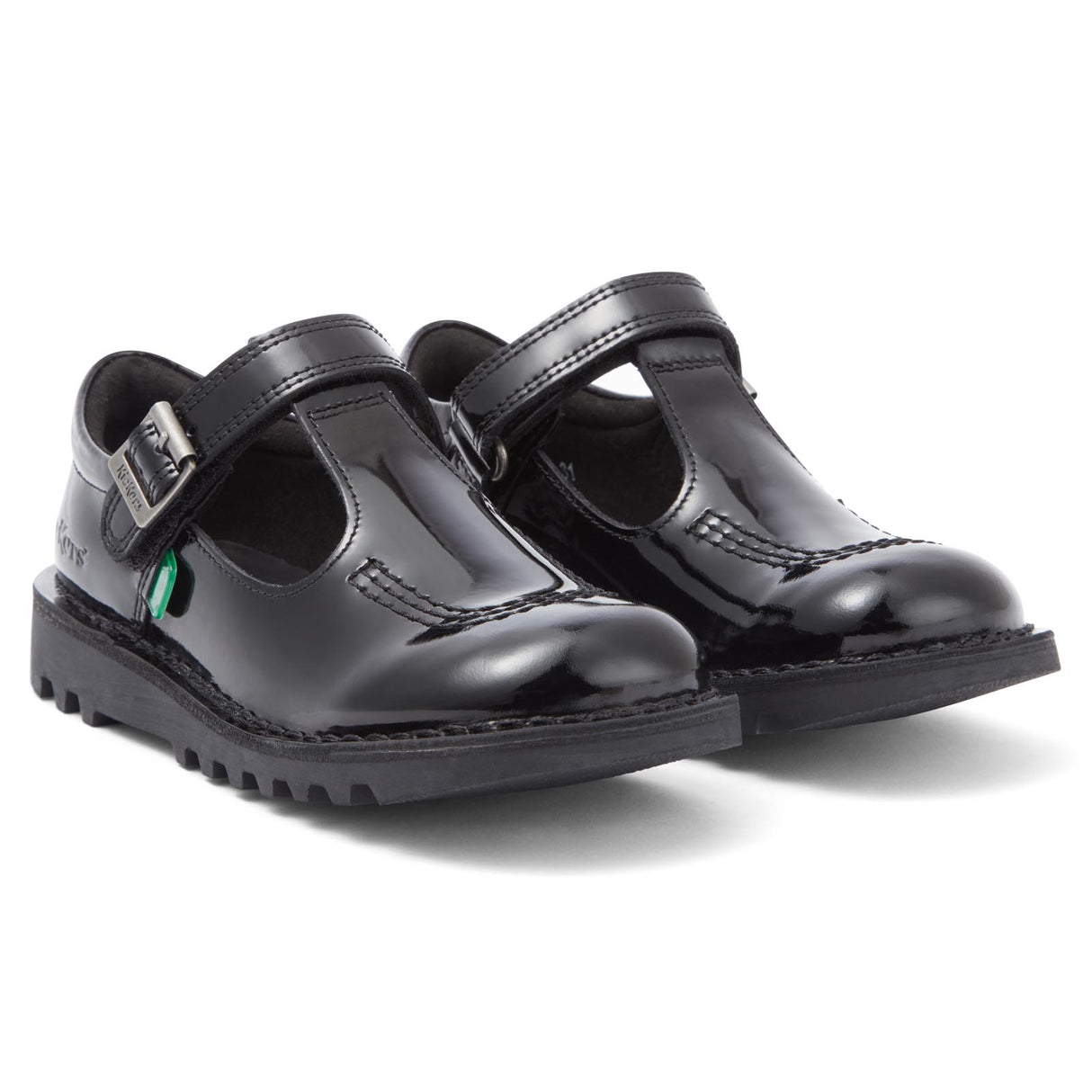 Kickers Kick T VEL PATL Jnr Girls Black