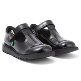 Kickers Kick T VEL PATL Jnr Girls Black