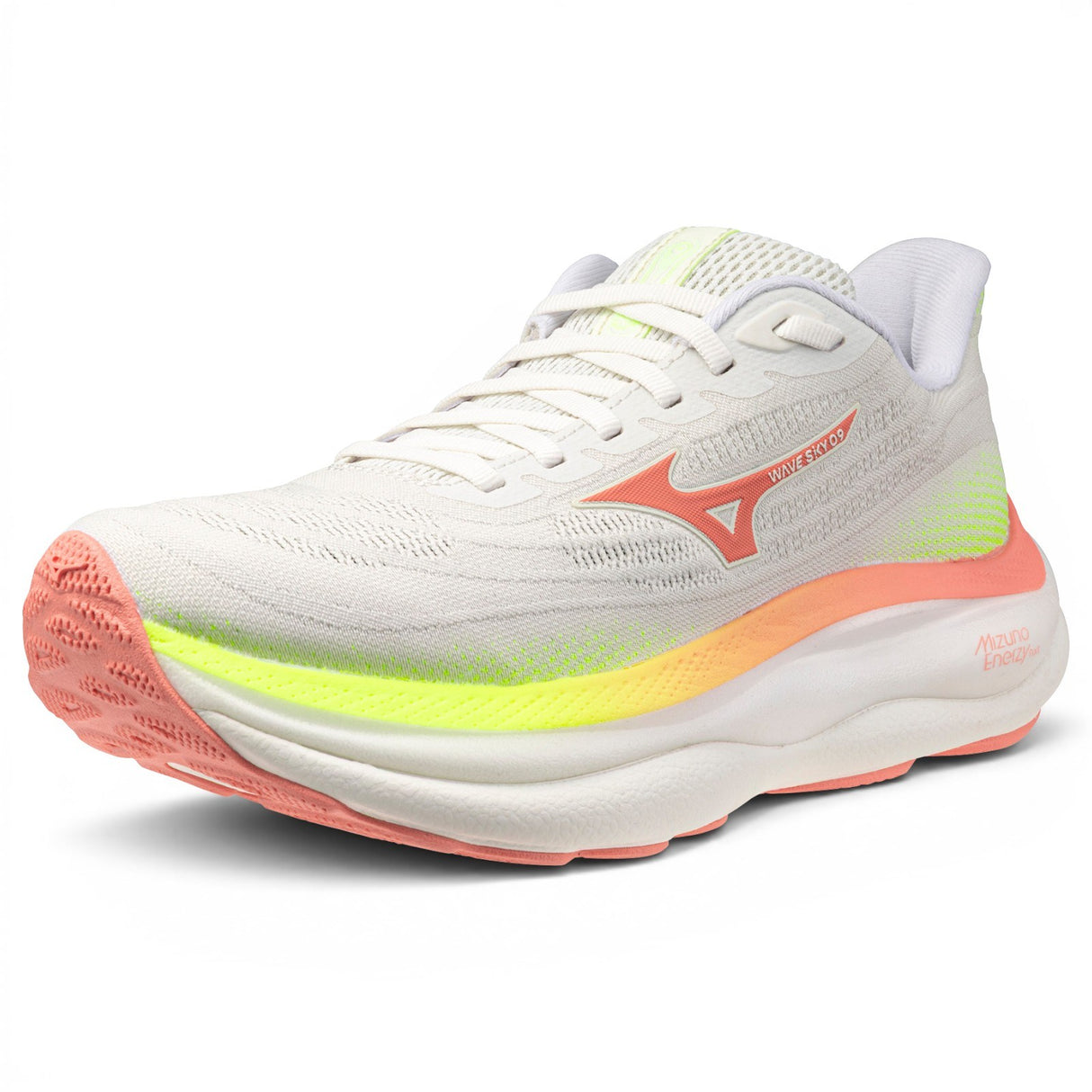 Mizuno Wave Sky 9 Womens Wh Flw Lime