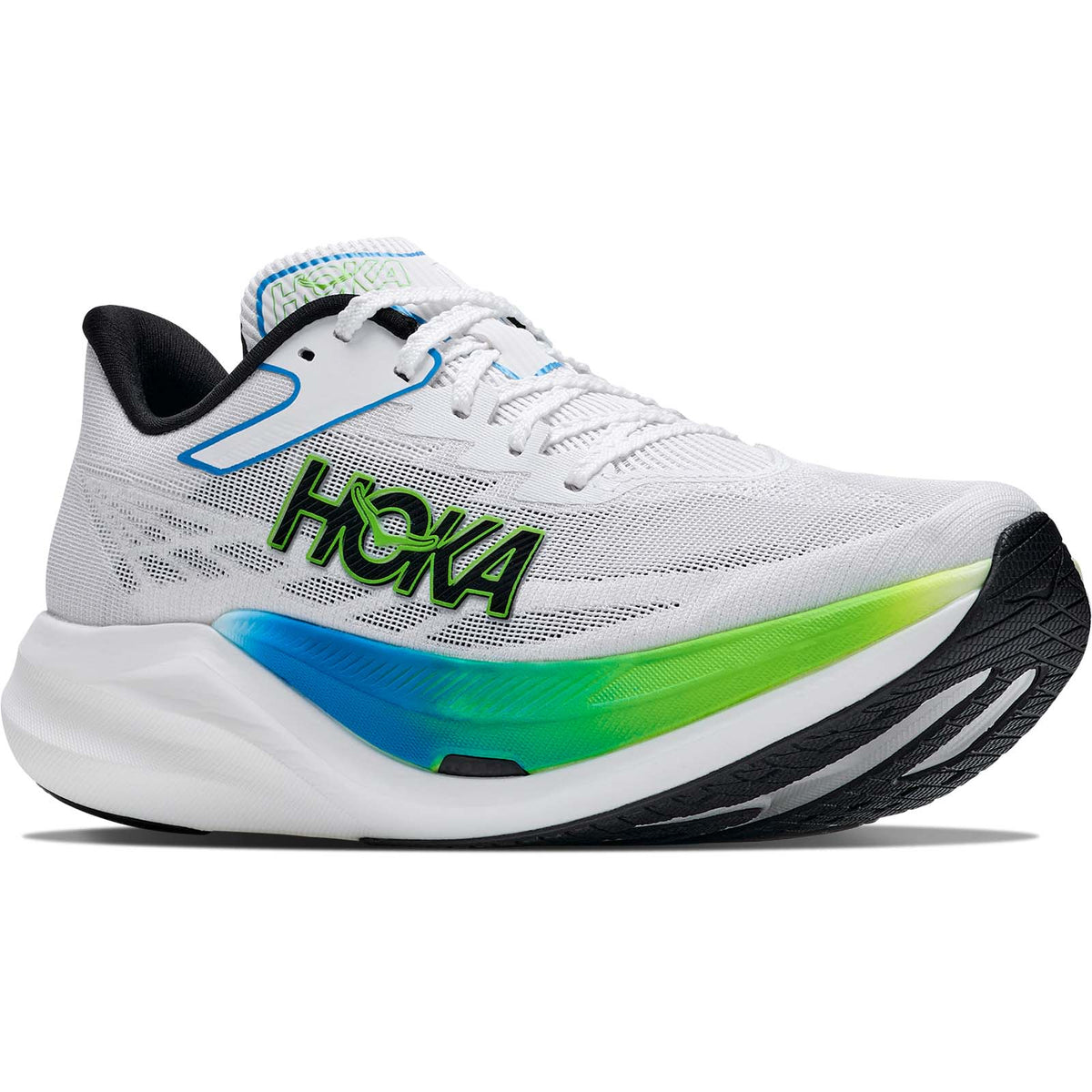 Hoka U Rocket X 3 Mens Frost Lime White