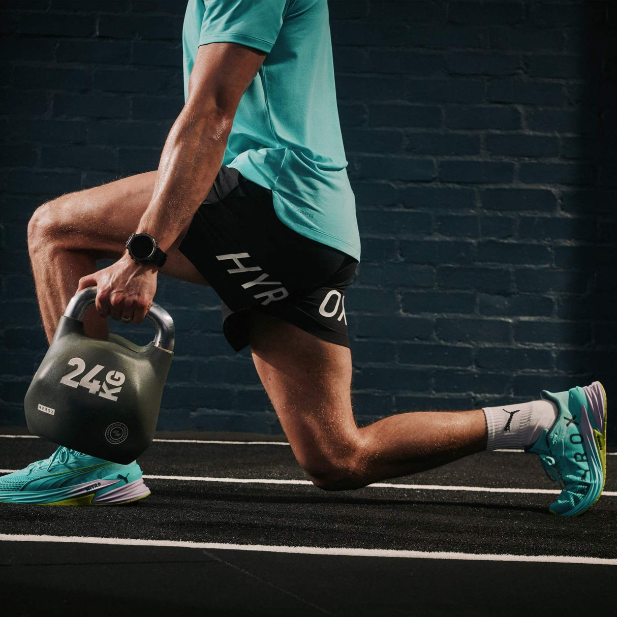 Puma Mens X Hyrox PWRMode 5in Shorts Blk