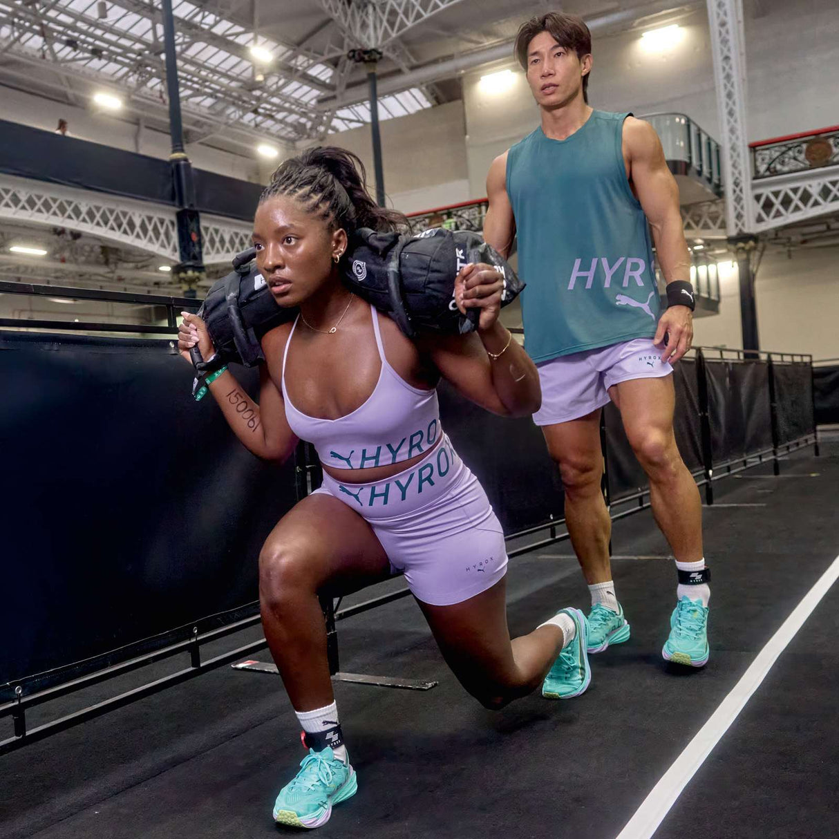 Puma W XHyrox Strappy PWRMode Bra Purple