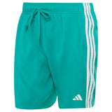 adidas Mens 3S Swim Shorts 8IN Green