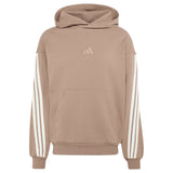 adidas Mens AK 3S OH Hoodie Brown