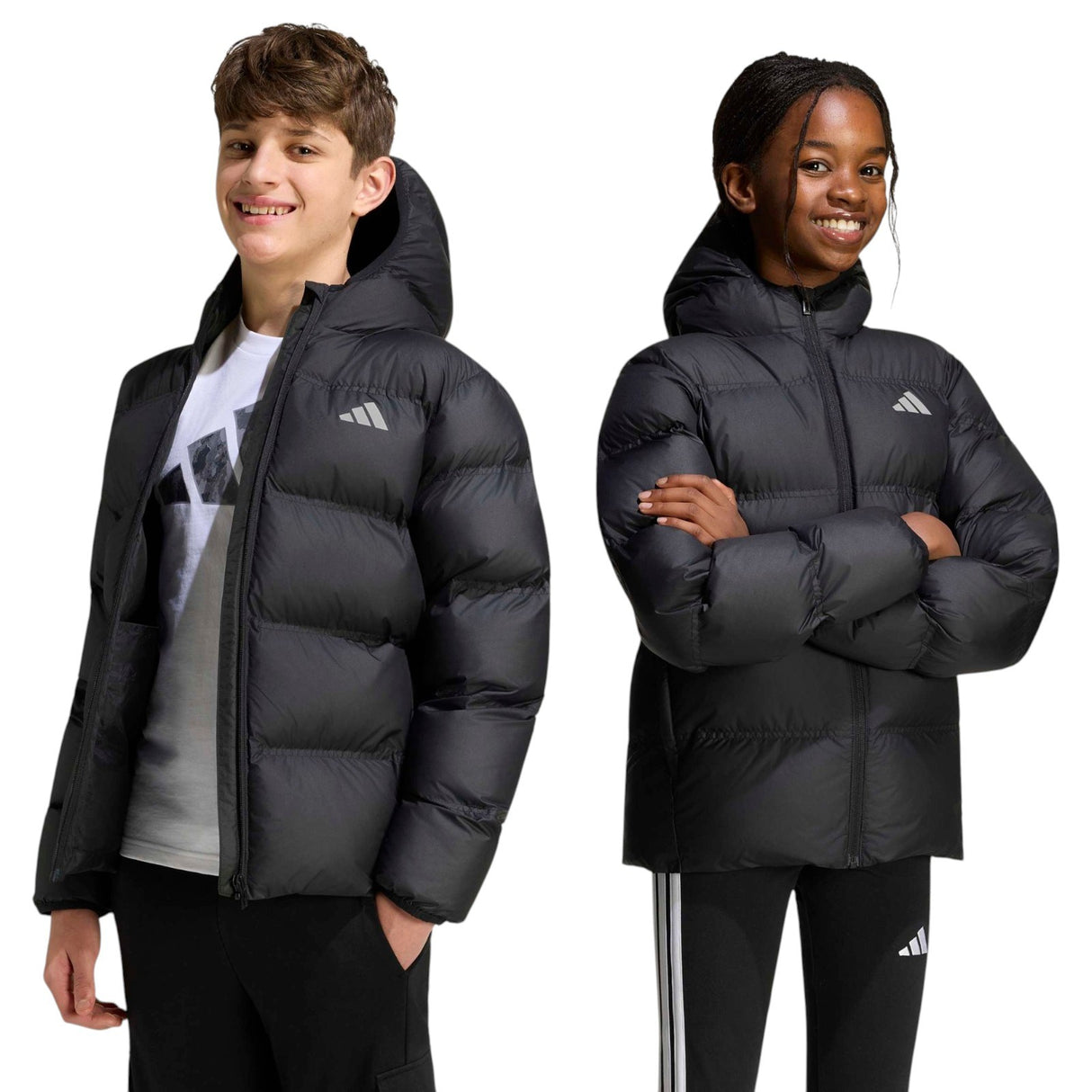 adidas Boys J SD Jacket Black
