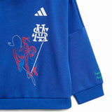 adidas Jr Boy I MRVL SM JOG Trcksuit Blu