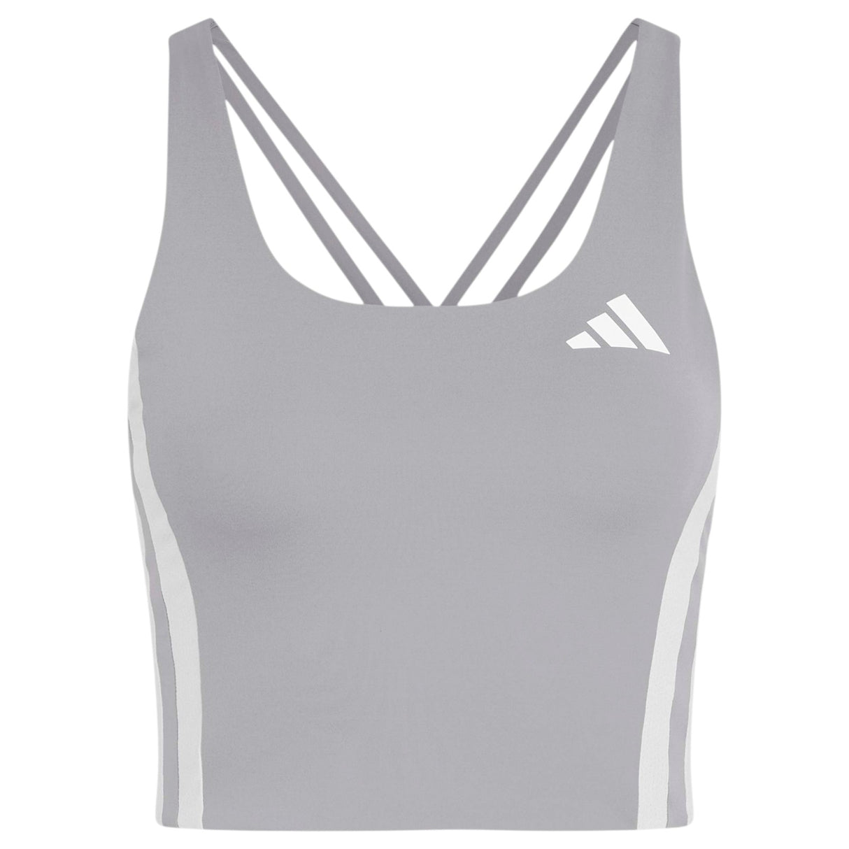 adidas Womens ADIZERO Crop Top  Grey