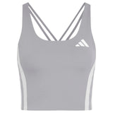 adidas Womens ADIZERO Crop Top  Grey