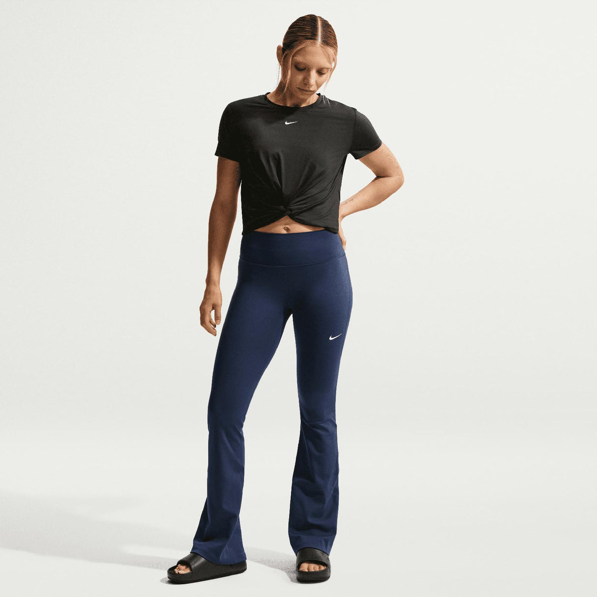 Nike W One DF HR Tights FLRE Useam Navy