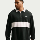 Nike Mens Club LS Rugby Top Black