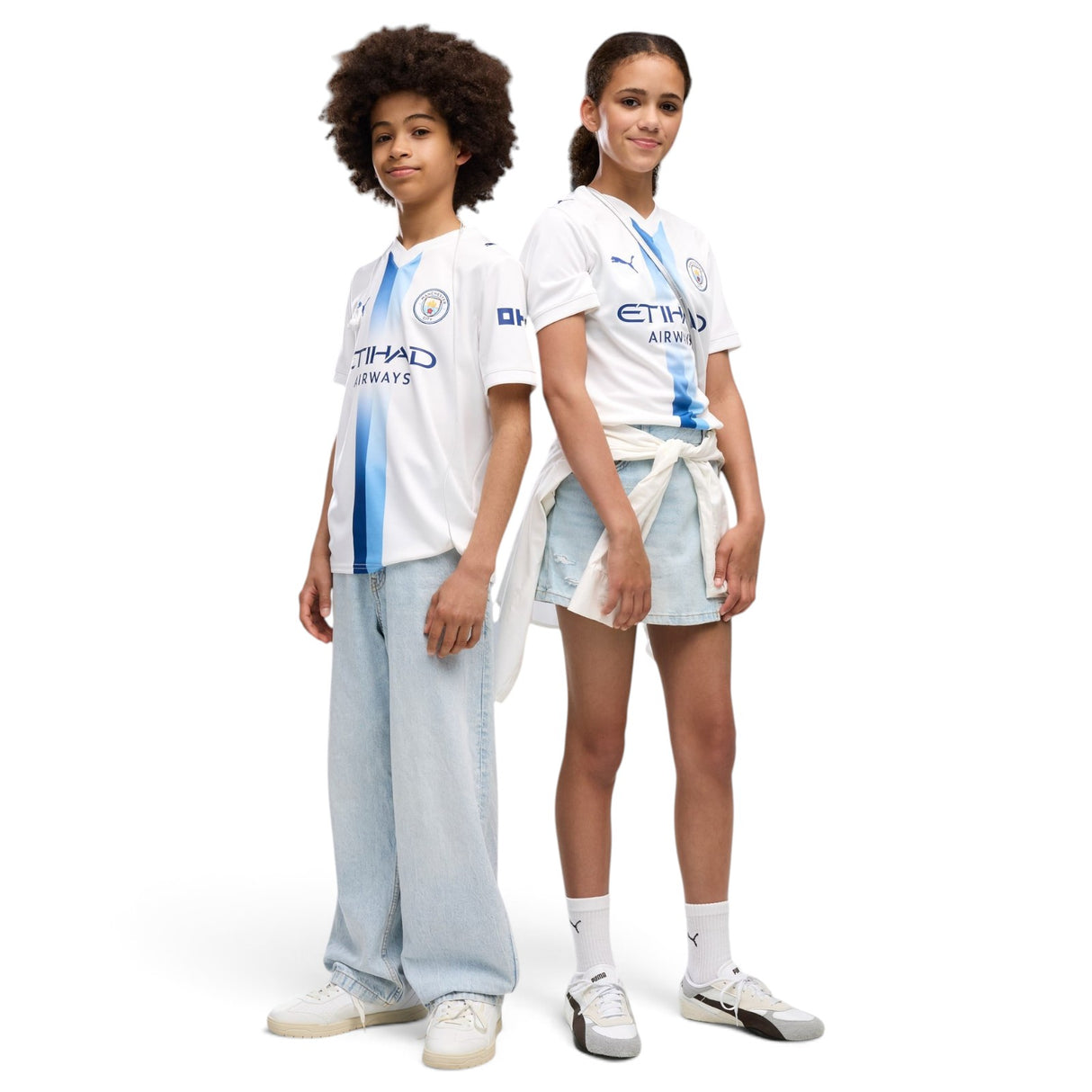 Puma Kids MCFC 26 Third Jersey White