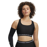 UA Wms Crossback Mid Bra Black