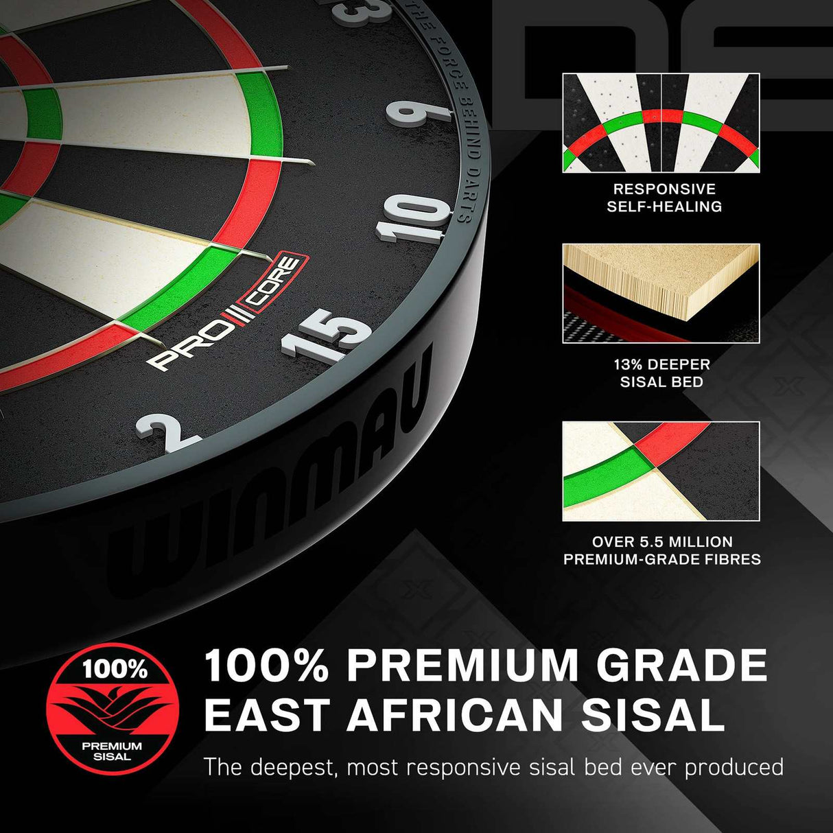 Winmau Blade X Official PDC Competition Premium Dartboard