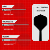 Target KShift NO.2 Intermediate Dart Flight and Shaft System